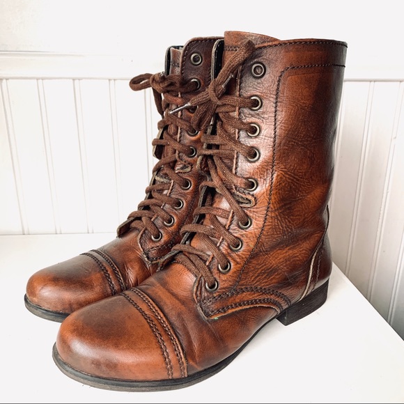 Steve Madden Shoes - Steve Madden Troopa All Leather Combat Boot - 8.5